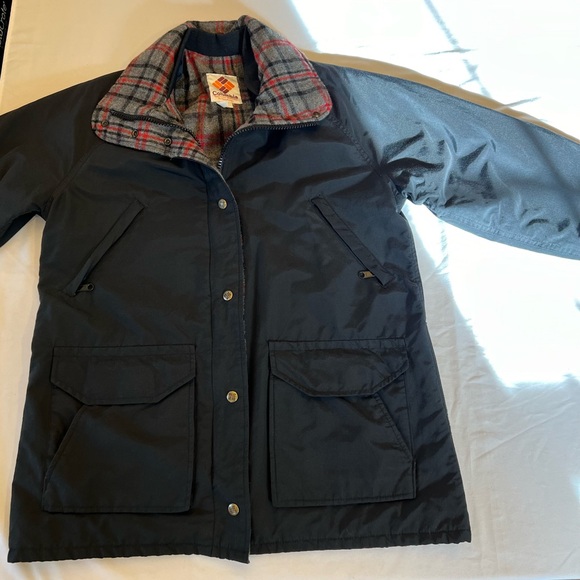 Vintage Columbia Sportswear Parka Plaid Wool Lined Jacket Size Large - Picture 5 of 12